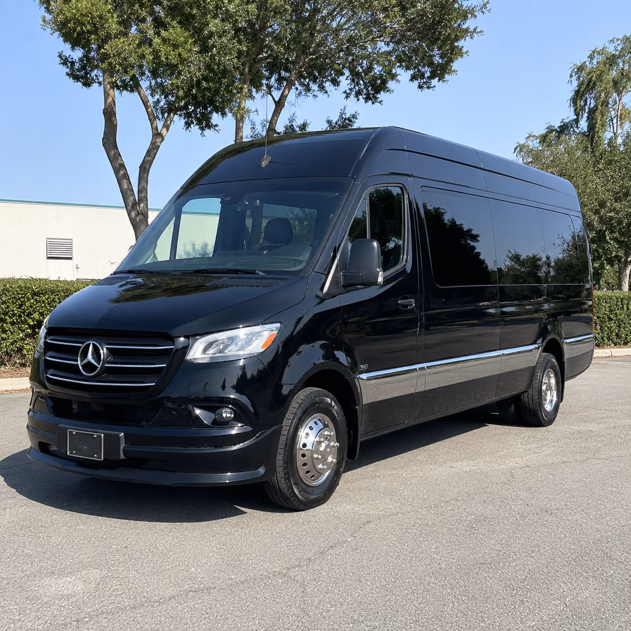 bridal party sprinter vans and minibuses for getting ready day logistics