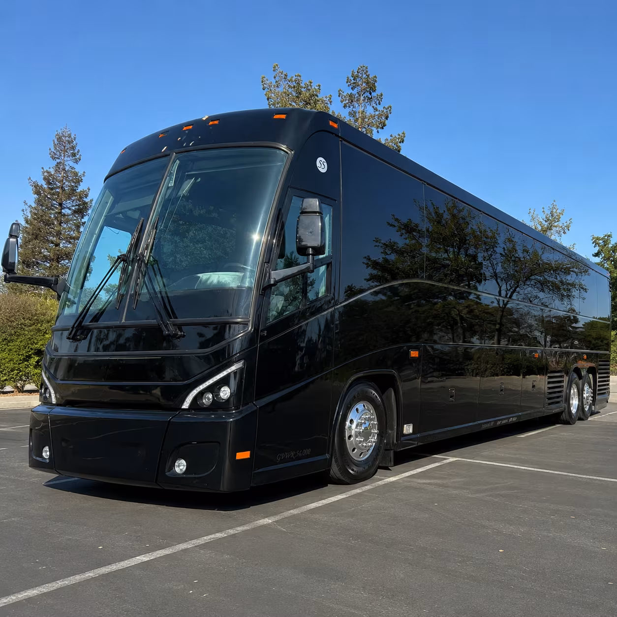 clifton charter bus rental exterior